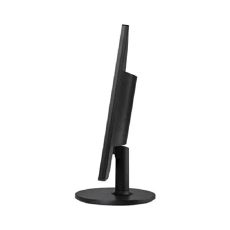 A slim, black AOC 2460SD 24 16:9 Monitor (1920x1080, 5ms, HDMI/VGA/DVI/USB) is viewed from the side against a plain white background. No stand included.