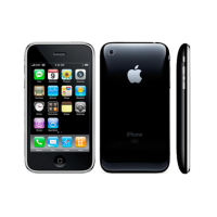 Three views of the Apple iPhone 3GS 32GB Black GSM Smartphone: front with home screen, back with Apple logo, and slim side profile. This classic 3.5" device is a great find for collectors and Apple fans.