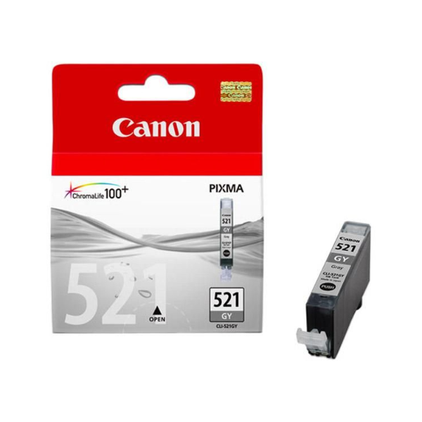 Canon CLI 521 Ink Cartridge Grey Ink Cartridge | Genuine & Brand New