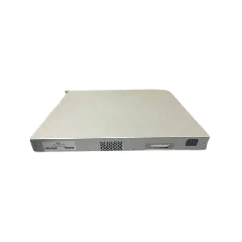 A gray Cisco Meraki MS220-48FP 48-Port Gigabit PoE+ Managed Switch (720W) by Cisco, with front-facing ports and power button, pictured against a white background.