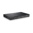 A refurbished Dell PowerConnect 5548P 48-Port PoE+ GbE Switch with 2x 10Gb SFP+ is displayed at an angle on a white background.