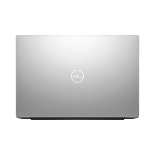 Closed silver Dell XPS 13 Plus 9320 laptop viewed from above, with the Dell logo centered on the lid against a plain white background—a sleek, certified refurbished device with i7 1260P, 16GB RAM, 512GB SSD, and a 13.3" touch display.