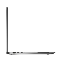 A sleek Dell Latitude 7350 Ultra 5 laptop, partially open from the left, displays HDMI, USB, and headphone ports on a white background—built for enhanced AI performance. Specs: 16GB RAM, 512GB SSD, 13.3" display, Windows 11 Pro.
