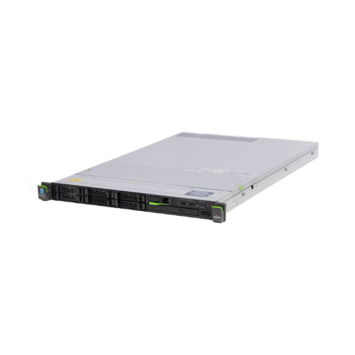A certified refurbished Fujitsu PRIMERGY RX200 S8 Dual E5-2620 rack server with 32GB RAM, 5x900GB and 2x300GB drives, shown on a white background, ideal for enterprise or data center use.