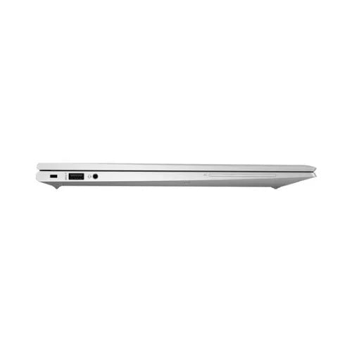 Side view of the HP EliteBook 850 G7 i7 10510U 15.6 business laptop highlights its slim design, with USB and audio ports visible on the left edge.