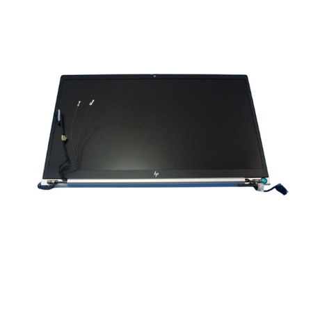 An HP EliteBook 840 G8 14" IPS 1920x1080 non-touch display panel with assembly, refurbished and including cables and connectors, is shown on a white background. Brand: HP.