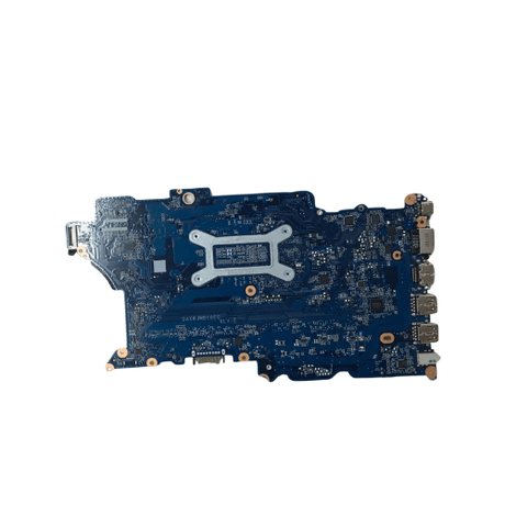 A refurbished HP ProBook 450 G6 i5 8265U motherboard (X8J-6L) by HP is shown on a white background, displaying its ports and components.