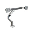 The Atdec Humanscale M8 Dual Monitor Arm with 2 VESA Plates and bolt mount provides ergonomic support for two monitors on your desk.