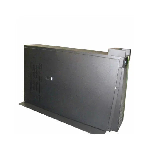 An IBM S814 8286-41A 4-Core POWER8 Tower Server with 32GB RAM and Dual 900W PSU stands upright, shown from the side on a flat surface against a white background.