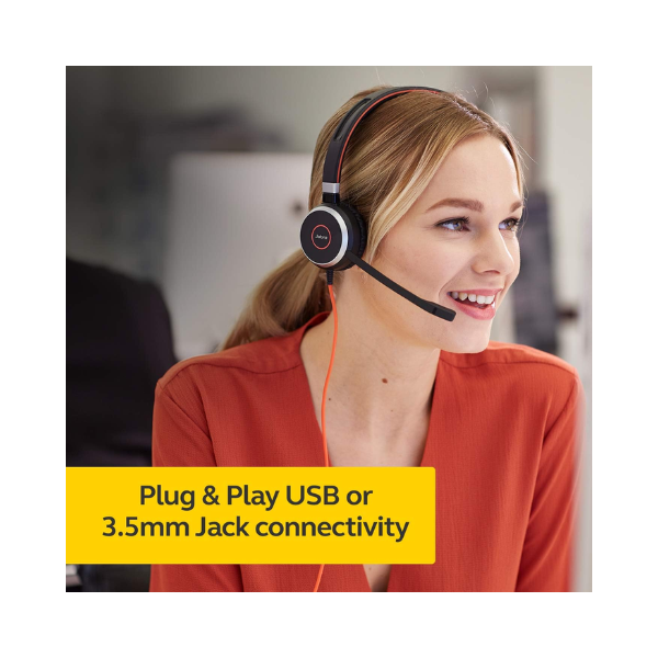 Jabra Evolve 40 Stereo Wired Headset USB/3.5mm | Wty