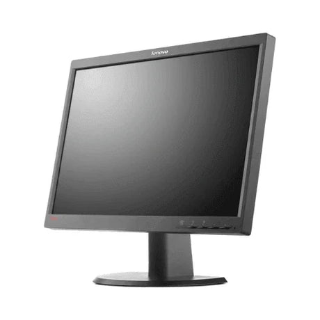 A refurbished Lenovo ThinkVision L2251p 22" monitor, 1680x1050 (16:10), 5ms, DVI/VGA, with thin black bezels and control buttons on the bottom right, is shown without a stand against a white background.