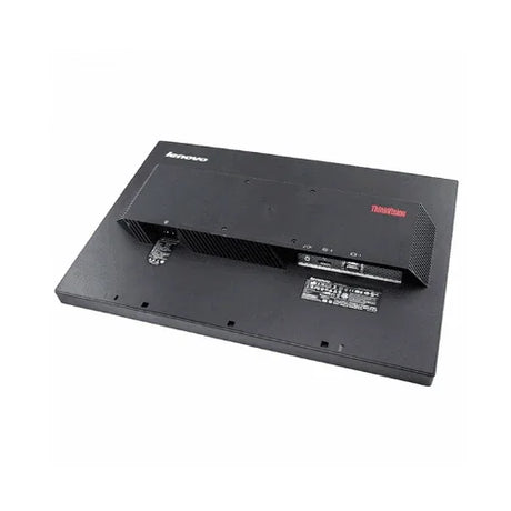 A refurbished Lenovo ThinkVision L2251p 22" 1680x1050 monitor is shown face down, revealing its back panel with visible ports, labels, and vents, plus Lenovo and ThinkVision logos. No stand included.