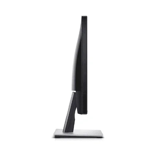 Side view of a slim, black Dell SE2417HG 23.6" Full HD monitor on a rectangular stand against a white background—ideal for those seeking a sleek, affordable gaming display.