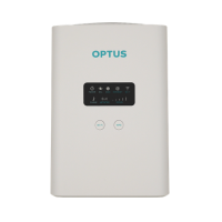 The Sagemcom F@ST 5366 4G LTE Router (Cat12, dual band WiFi up to 2200Mbps) is a white NBN gateway with a black display panel and two round buttons, offering reliable connectivity and 4G backup.