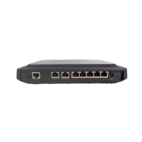 A close-up of the SonicWall TZ170 (APL11-029) Firewall 7-Port VPN Network Appliance shows multiple Ethernet and power ports, with VPN security and SonicWALL firewall features, set against a white background.
