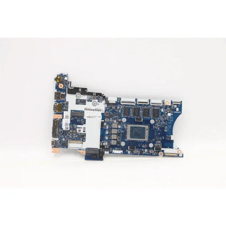 A Lenovo ThinkPad T14S G2 Ryzen Pro 5650 16GB Motherboard (5B21E17915) by Lenovo is displayed against a plain white background, showing its various electronic components, ports, and connectors.