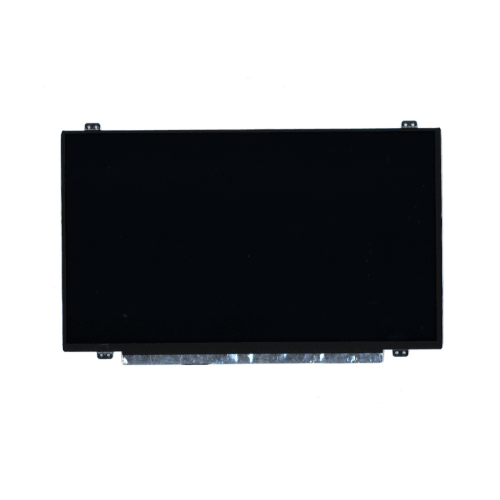 A black Lenovo ThinkPad T450 14 1366x768 non-touch display (model 04X5880) with a thin bezel, shown front-facing on a white background—perfect as a replacement screen for your Lenovo laptop.