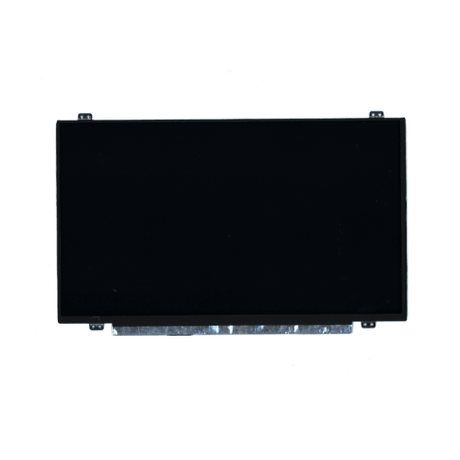 A black Lenovo ThinkPad T450 14 1366x768 non-touch display (model 04X5880) with a thin bezel, shown front-facing on a white background—perfect as a replacement screen for your Lenovo laptop.