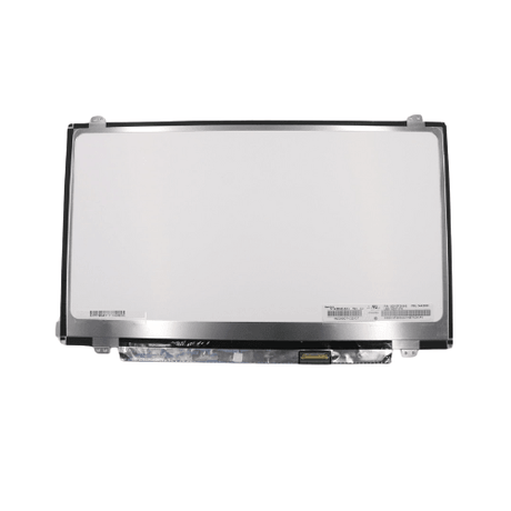 A front view of the Lenovo ThinkPad T450 14 1366x768 non-touch display (04X5880) with a black border, metallic edges, and bottom-edge connectors—ideal for replacing your T450 screen. Brand: Lenovo.