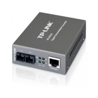 The TP-Link MC200CM Gigabit Multi-Mode Fiber Media Converter connects SC fiber to RJ45 Ethernet over 550m, featuring indicator lights and a compact metal case for network use.