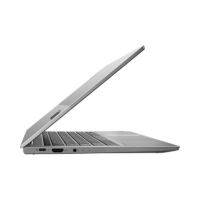A slim, silver Lenovo ThinkBook 13s G2 i5 1135G7 laptop (13.3" WUXGA, 8GB RAM, 256GB SSD, Windows 11 Pro) is partially open from the side, showing its keyboard and ports—offered as a Certified Refurbished Laptop with a 1-year warranty.
