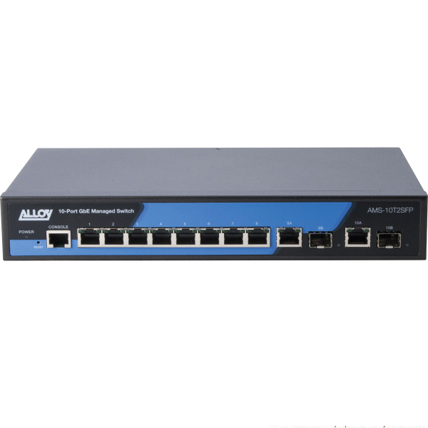 Alloy AMS-10T2SFP 10-PORT GbE Managed Switch | 3mth Wty