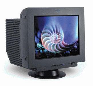 Black C170 17" IBM FlatScreen CRT monitor