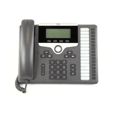 The Cisco 7861 CP-7861 IP Phone Handset (refurbished, 3-month warranty) delivers reliable office communication with a digital display, keypad, handset, and programmable buttons, all from trusted brand Cisco.