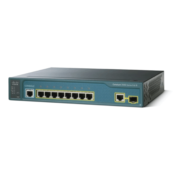 Cisco Catalyst 3560 WS-C3560-8PC-S 8-Port PoE Layer 3 Network Switch