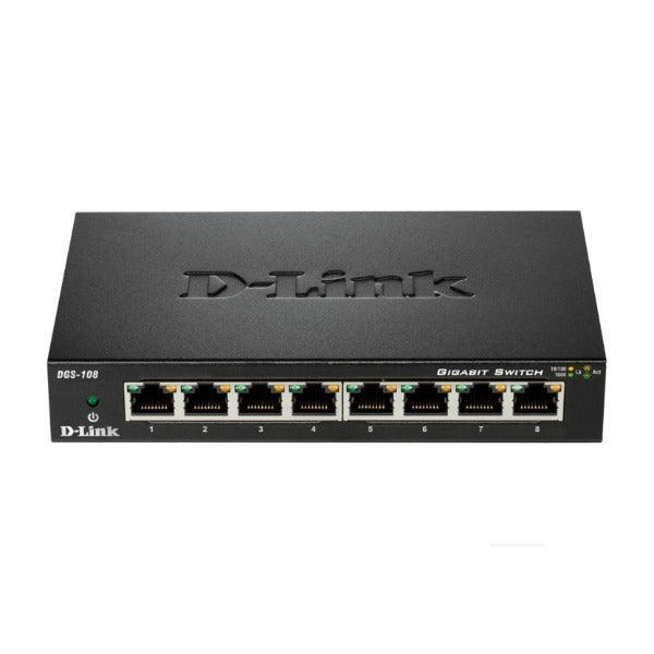D-Link DGS-108 8-Port Gigabit Desktop Switch | 3mth Wty