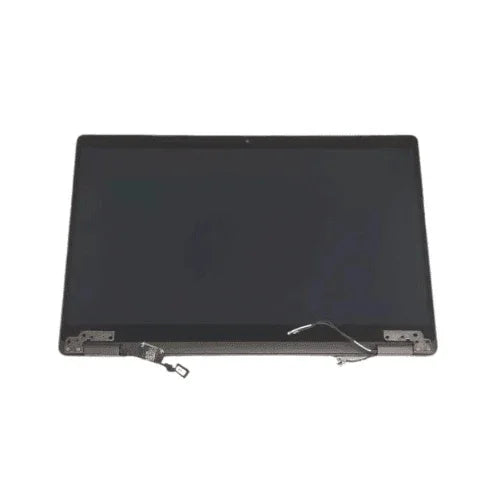 A Certified Refurbished Dell Latitude 5300 2-in-1 03G93T 13.3" 1920x1080 Touch Screen with hinges and cables exposed at the bottom is shown on a plain white background. Includes a 3-month warranty.
