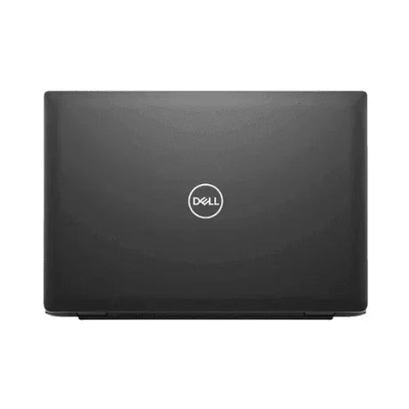 Closed black refurbished Dell Latitude 3420 with centered Dell logo, shown on a white background. Features Intel Core i5-1135G7, 32GB RAM, 512GB SSD, 14" display, Windows 11 Pro—reliable and sleek.