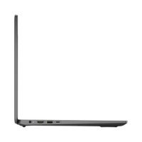 A sleek, black Dell Latitude 3510 (i5 10210U, 8GB, 256GB SSD, 15.6", W11P) is open at a 90-degree angle and viewed from the left side, displaying HDMI and USB ports against a plain white background.