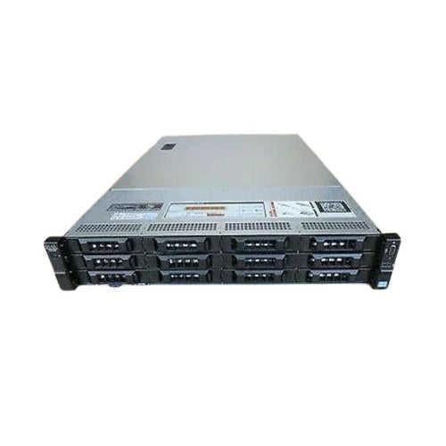 A DELL PowerVault NX3200 E5-2630 rackmount server with 16GB RAM, 12x6TB + 2x300GB drives is shown. This certified refurbished 2U storage server is ideal for NAS or enterprise use, featuring front drive bays and status lights.