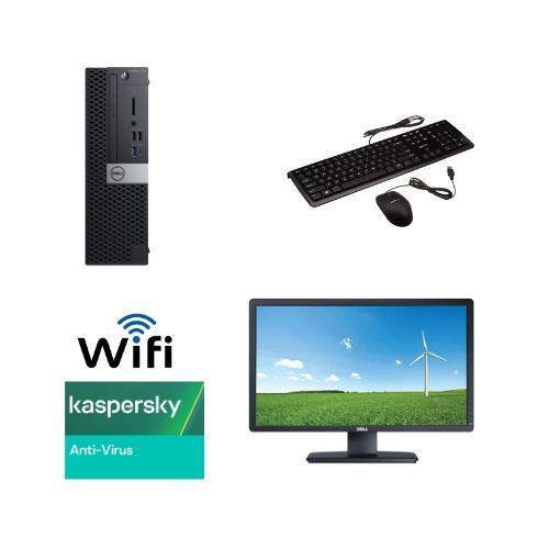 High-End Computer Desktop Package | Dell Optiplex 7070 SFF i5 & 24" Monitor