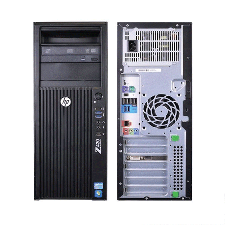 HP Z420 Workstation Quad Core Xeon E5-1620 3.6GHz 16GB 128GB SSD Quadro K4000 Win 7