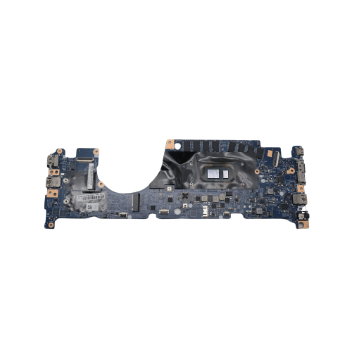 A refurbished Lenovo ThinkPad L13 Yoga G2 motherboard (5B21K85602) with i5 1135G7 2.4GHz CPU and 8GB RAM, showing visible chips and connectors, is displayed on a white background. Brand: Lenovo.
