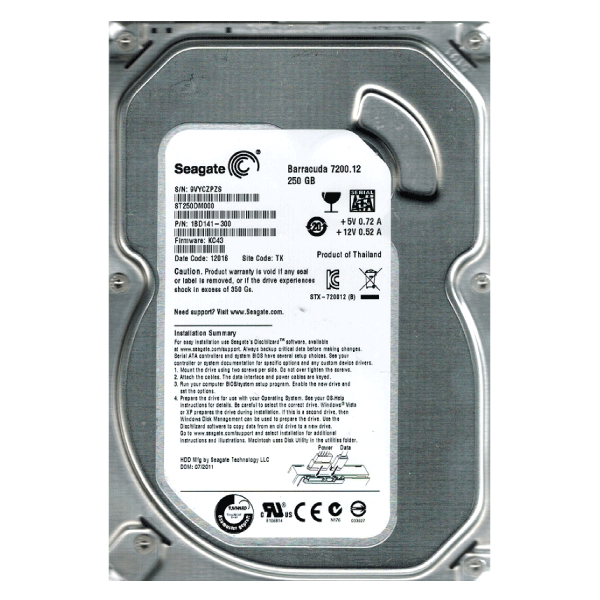 Seagate Barracuda ST250DM000 250GB 7200RPM 3.5