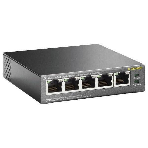 TP-LINK TL-SG1005P 5-Port Gigabit with 4-Port PoE Switch | 3mth Wty