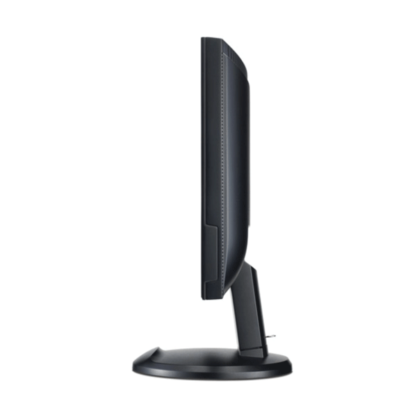 A certified refurbished ViewSonic VG2228wm 22 1920x1080 LED monitor without stand is shown from the side, highlighting its slim profile against a white background.
