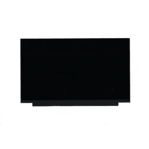 A Lenovo ThinkPad X1 Carbon G8 14" laptop with a 1920x1080 touch display gradually powers on, its bright Full HD screen cycling through colors, illustrating the transition from off to fully on. The background is plain white.