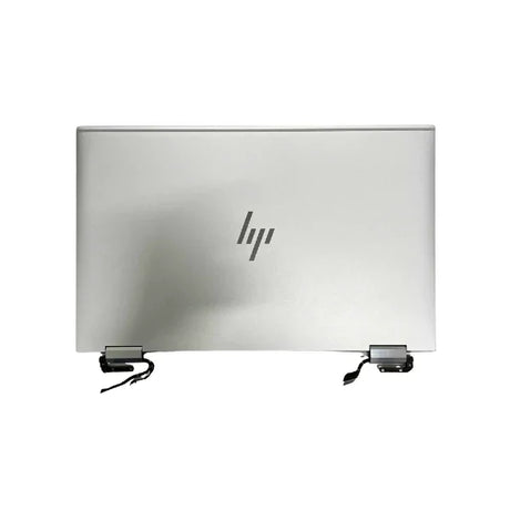 A closed silver HP Elitebook X360 1030 G7 with two small black security locks on the bottom edge, displayed on a white background—ideal for showcasing the HP 13.3" FHD Screen Assembly M16085-001.