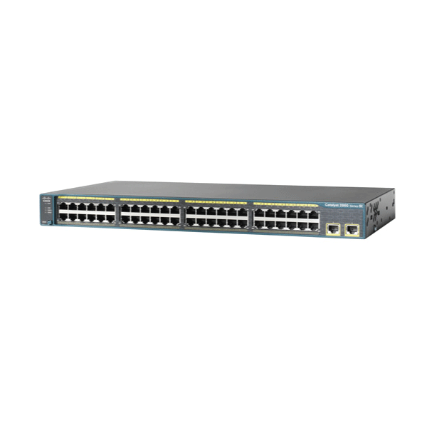 Cisco Catalyst 2960 WS-C2960-48TT-S 48 x 10/100 + 2 x Gigabit Ports Switch