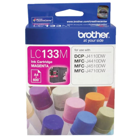 Brother LC133M Magenta Ink Cartridge | Genuine & Brand New in Box