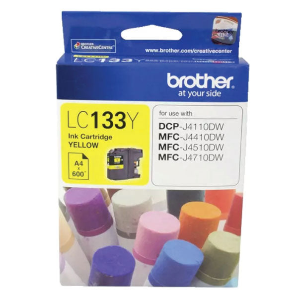 Brother LC133Y Yellow Ink Cartridge | Genuine & Brand New in Box
