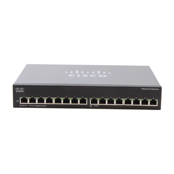 Cisco SG100-16 Unmanaged 16-Port Gigabit Switch | 3mth Wty