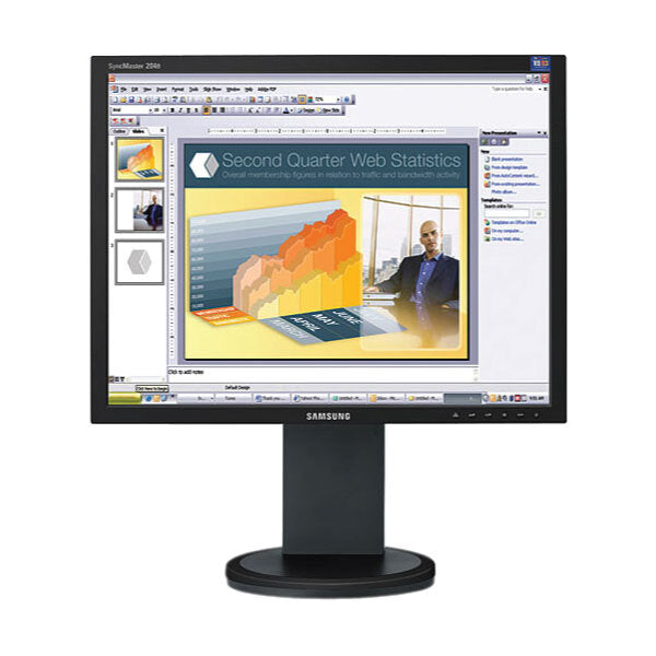 Samsung 204B 20" 1600x1200 5ms 16:9 DVI VGA LCD Monitor | NO STAND 3mth Wty