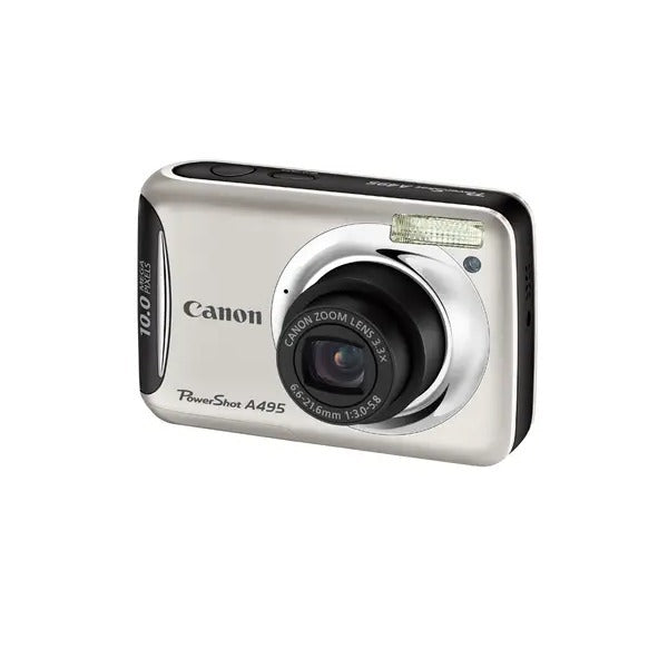 Canon Powershot A495 Digital Camera - Silver | NO POWER ADAPTER 3mth Wty