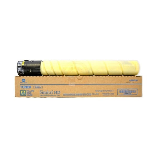 Konica Minolta TN321Y Yellow Toner Cartridge  | Genuine & Brand New