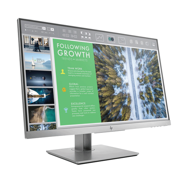 Dual  HP E243 23.8" IPS 1920x1080 monitors with Atdec Systema SD4640W Mounting Kit | 3mth Wty